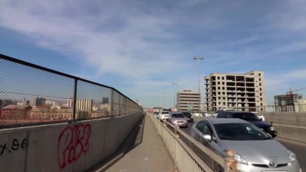 Traffico Stradale Ulaanbaatar Capitale Della Mongolia Circa Marzo 2019 — Video Stock