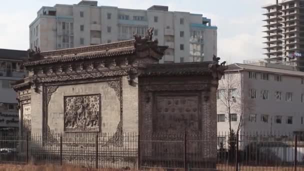 Cena Rua Ulaanbaatar Capital Mongólia Por Volta Março 2019 — Vídeo de Stock