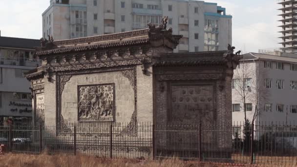 Street Scene Ulaanbaatar Capital Mongolia Circa March 2019 — Stock Video