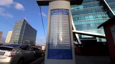 Moğolistan 'ın başkenti Ulaanbaatar' daki sokak sahnesi, yaklaşık Mart 2019. 