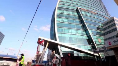 Moğolistan 'ın başkenti Ulaanbaatar' daki Blue Sky Otel ve Kulesi, yaklaşık Mart 2019