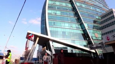 Moğolistan 'ın başkenti Ulaanbaatar' daki Blue Sky Otel ve Kulesi, yaklaşık Mart 2019