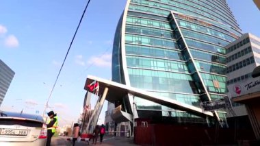 Moğolistan 'ın başkenti Ulaanbaatar' daki Blue Sky Otel ve Kulesi, yaklaşık Mart 2019