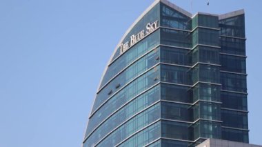 Moğolistan 'ın başkenti Ulaanbaatar' daki Blue Sky Otel ve Kulesi, yaklaşık Mart 2019