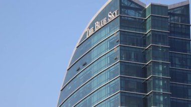 Moğolistan 'ın başkenti Ulaanbaatar' daki Blue Sky Otel ve Kulesi, yaklaşık Mart 2019