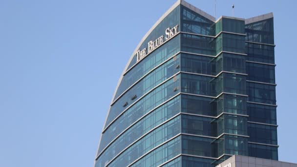 Blue Sky Hotel Tower Ulaanbaatar Stolicy Mongolii Około Marca 2019 — Wideo stockowe