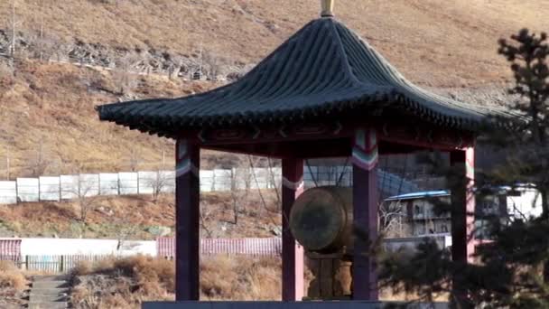 位于蒙古首都乌兰巴托的扎伊桑纪念馆底部 — 图库视频影像