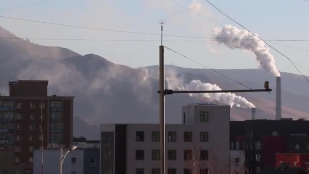 Mart 2019 Moğolistan Başkenti Ulaanbaatar Daki Konut — Stok video