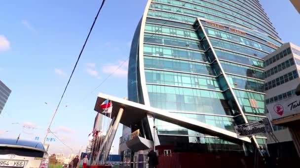 Blue Sky Hotel Tower Ulaanbaatar Capital Mongólia Por Volta Março — Vídeo de Stock