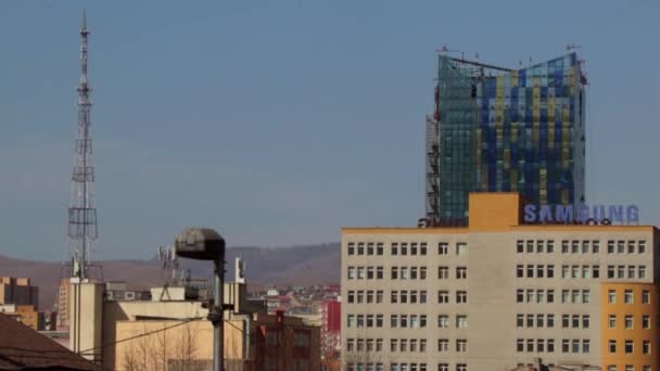 Buildings Ulaanbaatar Capital Mongolia Circa March 2019 — Stock Video