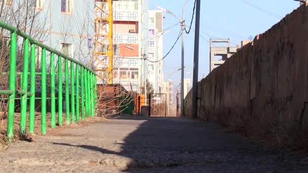 Bydliště Ulaanbaataru Hlavním Městě Mongolska Asi Březen 2019 — Stock video