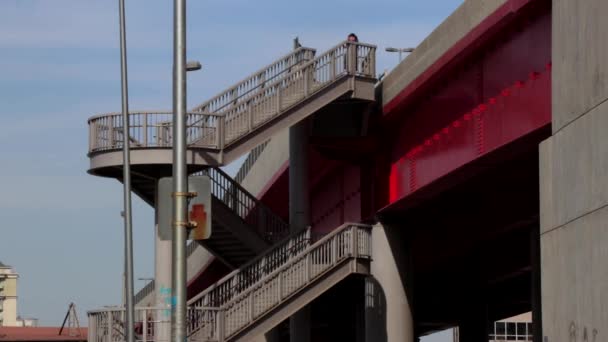 Pont Supérieur Dans Une Gare Oulan Bator Capitale Mongolie Vers — Video