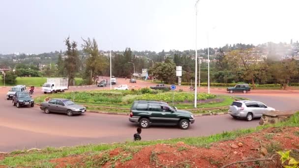 Silniční Doprava Silnici Africké Unie Nebo Kanogo Road Kigali Hlavním — Stock video