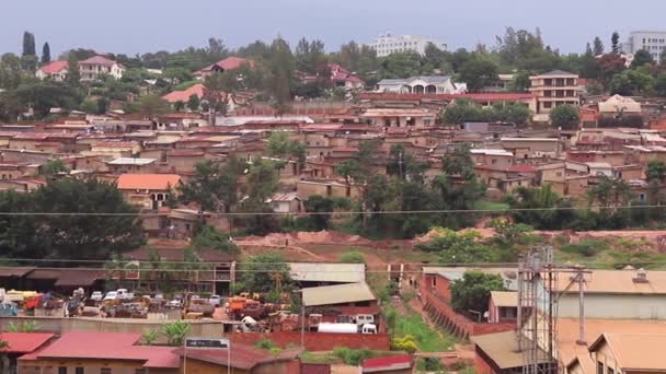 Вид Район Кимихурура Кигали Столице Восточной Африки Марте 2019 Года — стоковое видео