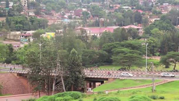 Utsikt Över Kimihurura Distriktet Kigali Rwandas Huvudstad Östafrika Mars 2019 — Stockvideo