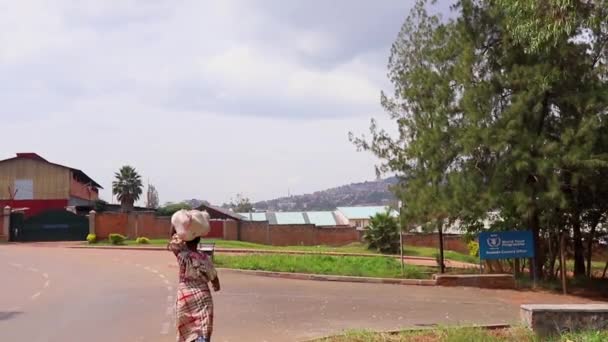 Verkeer Ziniya Markt Kigali Rwanda Maart 2019 — Stockvideo