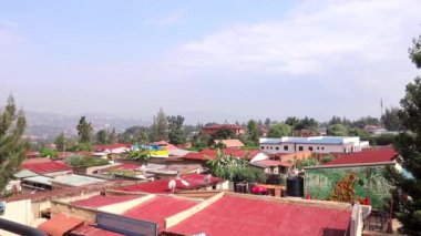 Kigali 'nin Kicukiro ilçesindeki binalar, Ruanda' nın başkenti, Doğu Afrika, yaklaşık Mart 2019.