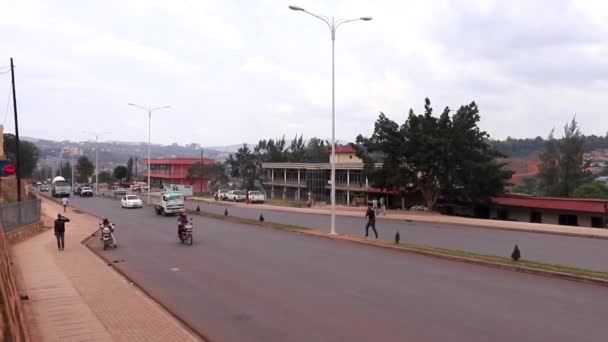 Дорожное Движение Сонатубе Кигали Руанда Марте 2019 Года — стоковое видео