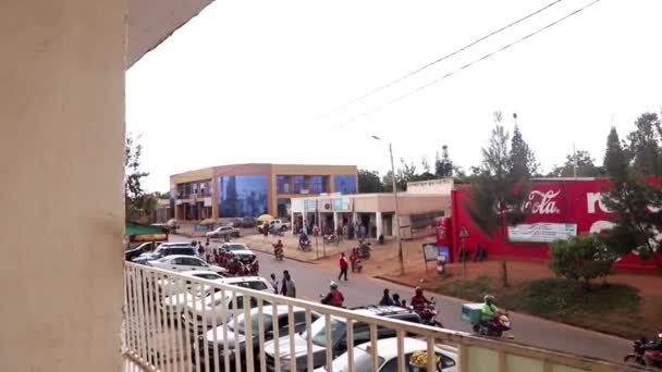 Tráfico Mercado Ziniya Kigali Ruanda Marzo 2019 — Vídeo de stock
