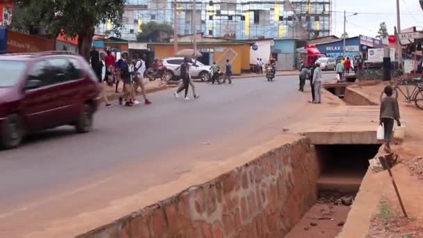 Pessoas Não Identificadas Mercado Kicukiro Kigali Ruanda Março 2019 — Vídeo de Stock