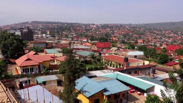 Kigali Nin Kicukiro Ilçesindeki Binalar Ruanda Nın Başkenti Doğu Afrika — Stok video
