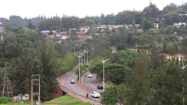 Pohled Okres Kimihurura Kigali Hlavní Město Rwandy Východní Afrika Kolem — Stock video