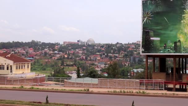 Road traffic on Sonatube Road in Kigali, Rwanda, in March 2019