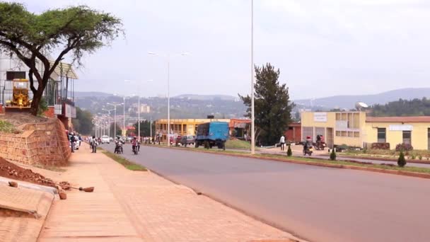 Silniční Doprava Sonatube Road Kigali Rwanda Březen 2019 — Stock video