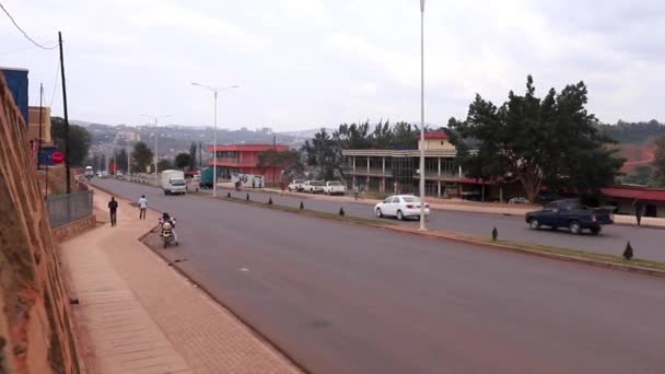 Traffico Stradale Sonatube Road Kigali Ruanda Nel Marzo 2019 — Video Stock