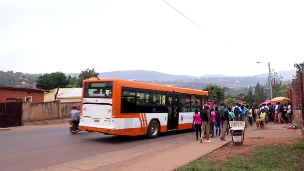 Tráfico Por Carretera Distrito Kicukiro Kigali Capital Ruanda África Oriental — Vídeos de Stock
