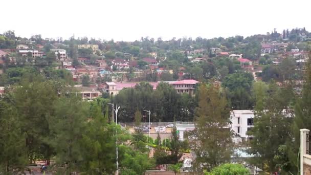 Vista Del Distrito Kimihurura Kigali Capital Ruanda África Oriental Alrededor — Vídeos de Stock