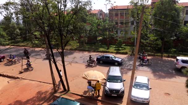 Traffico Stradale Nel Distretto Kicukiro Kigali Capitale Del Ruanda Africa — Video Stock