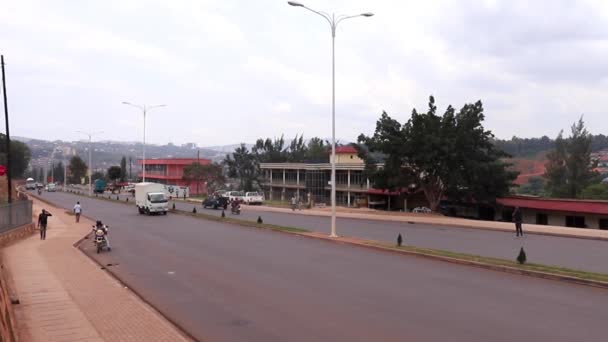 Traffico Stradale Sonatube Road Kigali Ruanda Nel Marzo 2019 — Video Stock