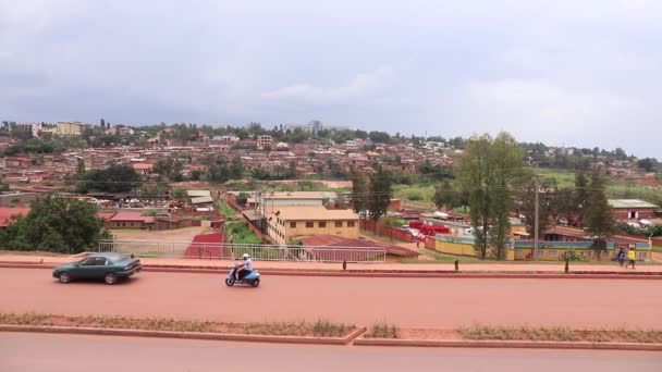 Trafic Routier Sur Route Union Africaine Route Kanogo Kigali Capitale — Video