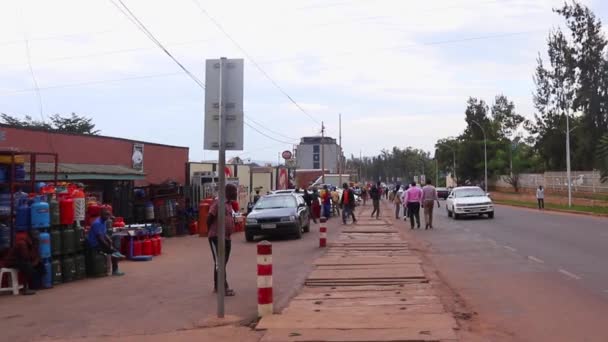 Unidentified People Kicukiro Market Kigali Rwanda March 2019 — Stock Video