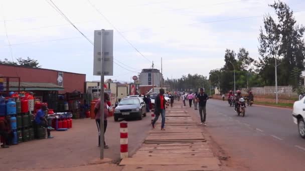 Unidentified People Kicukiro Market Kigali Rwanda March 2019 — Stock Video