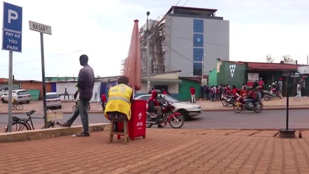 Unidentified People Kicukiro Market Kigali Rwanda March 2019 — Stock Video