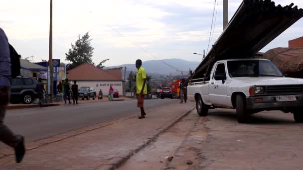 Unidentified People Kicukiro Market Kigali Rwanda March 2019 — Stock Video