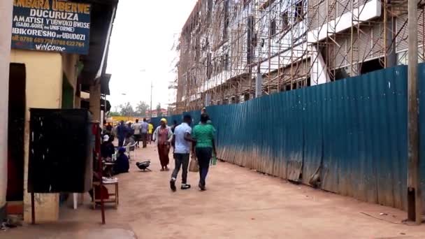 Unidentified People Kicukiro Market Kigali Rwanda March 2019 — Stock Video