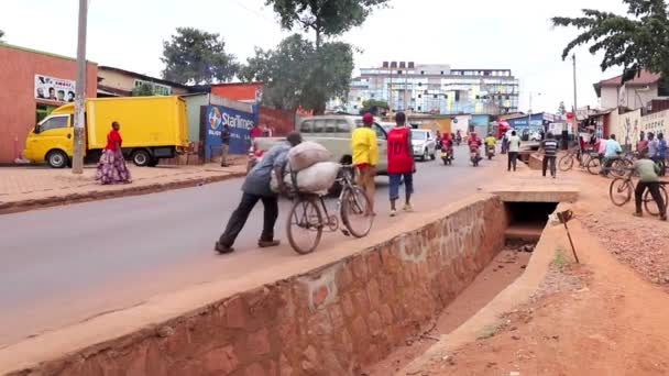 Neidentifikovaní Lidé Trhu Kicukiro Kigali Rwandě Březnu 2019 — Stock video