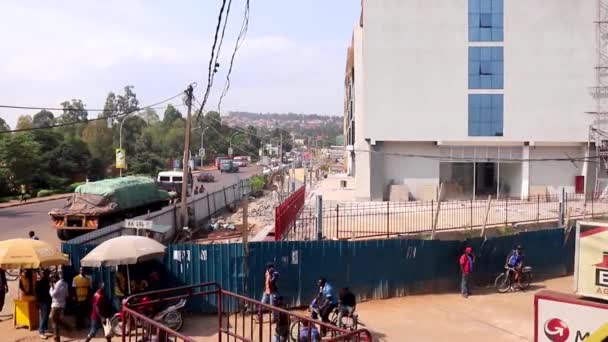 Közúti Forgalom Kigali Kicukiro Kerületében Ruanda Fővárosában Kelet Afrikában 2019 — Stock videók