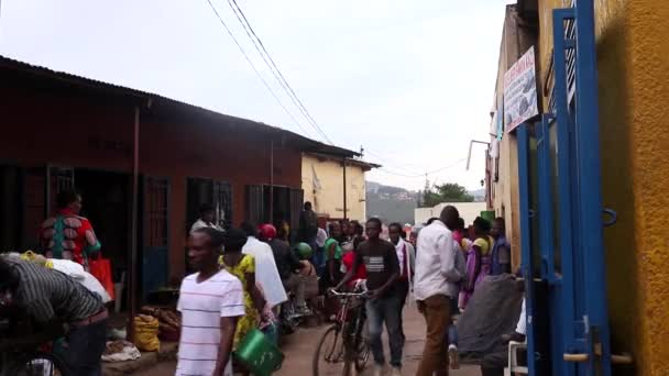 Persone Non Identificate Mercato Kicukiro Kigali Ruanda Nel Marzo 2019 — Video Stock