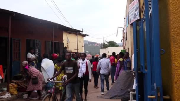 Neidentifikovaní Lidé Trhu Kicukiro Kigali Rwandě Březnu 2019 — Stock video