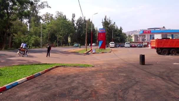 Traficul Rutier Cartierul Kicukiro Din Kigali Capitala Rwandei Africa Est — Videoclip de stoc