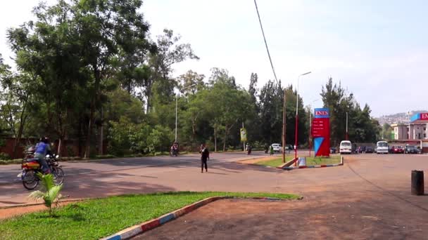 Tráfego Rodoviário Distrito Kicukiro Kigali Capital Ruanda África Oriental Por — Vídeo de Stock