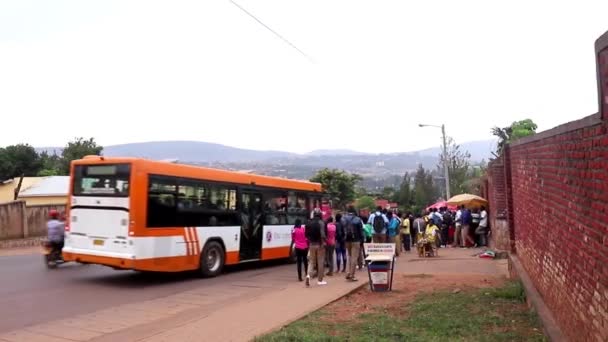 Traficul Rutier Cartierul Kicukiro Din Kigali Capitala Rwandei Africa Est — Videoclip de stoc