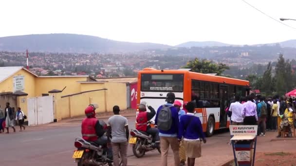 Silniční Doprava Okrese Kicukiro Kigali Hlavním Městě Rwandy Východní Afrika — Stock video