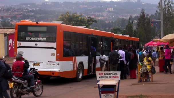 Road Traffic Kicukiro District Kigali Capital Rwanda East Africa Circa — Stock Video