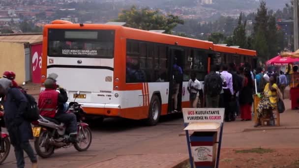 Road Traffic Kicukiro District Kigali Capital Rwanda East Africa Circa — Stock Video