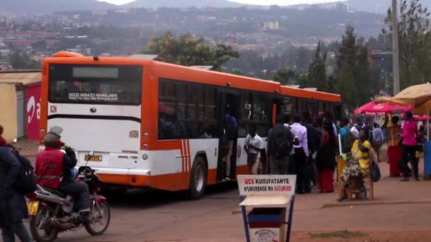 Silniční Doprava Okrese Kicukiro Kigali Hlavním Městě Rwandy Východní Afrika — Stock video